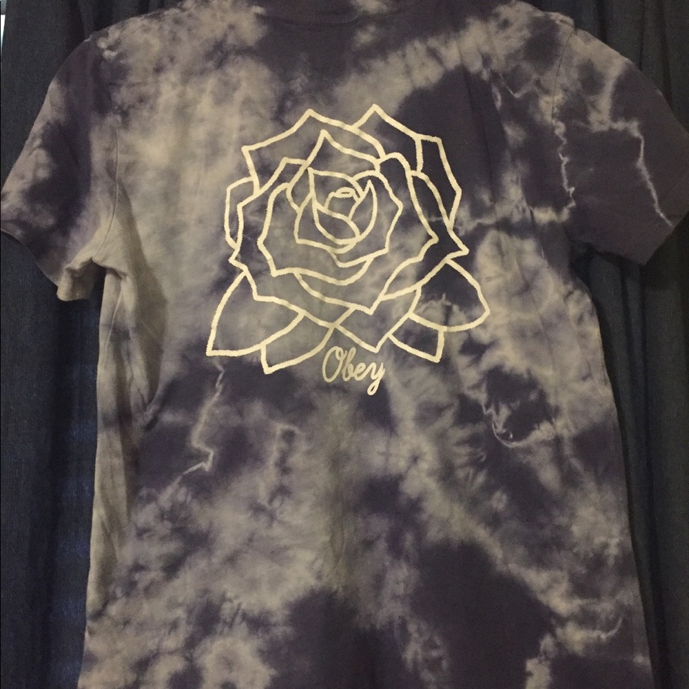 Obey Blue Tie Dye T-Shirt